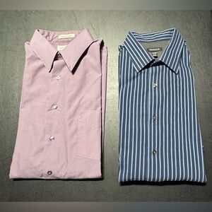 Lot of 2 Men’s Van Heusen Dress Shirts Size XL